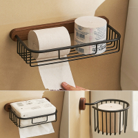 手逗免打孔木质卫生纸置物架厕所纸巾盒抽纸盒卫生间纸巾架卷纸架壁挂