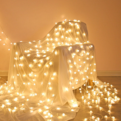 手逗LED星星灯氛围灯房间生日布置卧室装饰小彩灯闪灯串灯满天星