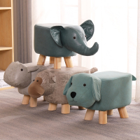 (赠品 收到货后联系客服)儿童凳子卡通小鹿板凳家用创意小牛大象沙发迪玛森换鞋凳动物凳子