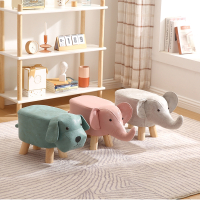 家用门口换鞋板凳洛滑创意卡通大象动物凳客厅儿童小凳子矮凳卧室坐凳