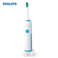 飞利浦(Philips)电动牙刷HX3216/13湖蓝色 充电式成人声波震动式牙刷23000次/分钟 轻巧机身深入清洁