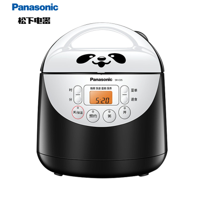 松下(Panasonic)1.5L微电脑电饭煲 熊猫煲 备长炭厚锅 内胆光滑 米饭不粘锅 易清洗更耐用SR-C05
