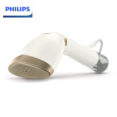 飞利浦(Philips) 手持增压蒸汽熨烫刷家用熨斗小型烫衣机白金权杖 STH7030