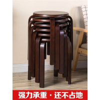 木凳子家用原木小圆凳韵美舞灵简约矮板凳餐桌凳四脚成人木椅子