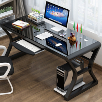 简易台式电脑桌家用卧室游戏电竞桌学习书桌韵美舞灵钢化玻璃电脑桌经济型