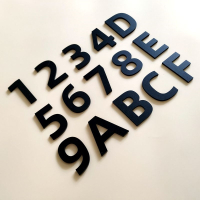 定制水晶字定做门牌号家用号码牌数字贴亚克力定制理线家立体形象墙柜子编号