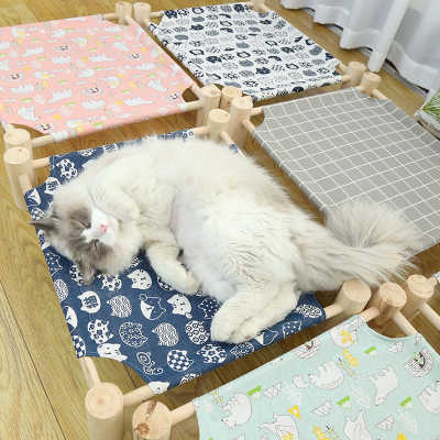 猫咪米妮宠物垫宠物床狗狗床离地实木小睡觉猫窝可拆洗四级通用