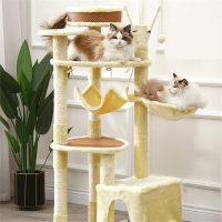 剑麻猫爬架小型猫咪武速达木猫窝树一体猫抓板猫玩具猫跳台抓柱猫架子