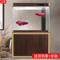 汉霸 超白底滤鱼缸客厅小型家用水族箱金鱼缸免换水