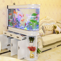 定制子弹头鱼缸屏风鞋柜玻璃生态米妮中小大型客厅家用水族箱1.2米(MN-02)