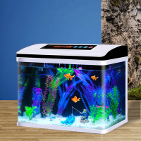鱼缸米妮懒人自循环生态智能桌面客厅小中型网红金鱼缸