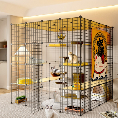米妮猫笼子超大自由空间家用室内猫舍猫屋猫别墅非猫爬架一体宠物笼子