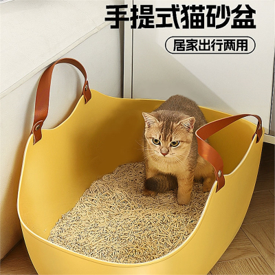 华元宠具(Hoopet)猫砂盆超大号全开放猫沙盆子防外溅巨大猫屎盆猫厕所特大号猫用品