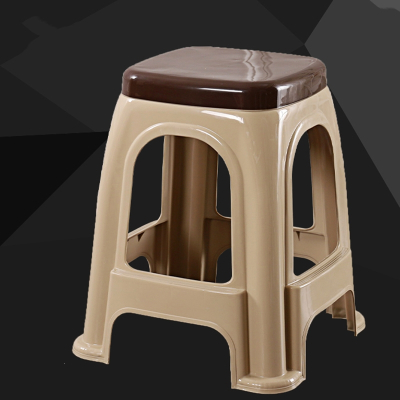 知渡特厚光面塑料凳高板凳家用餐桌凳烧烤摊大排档塑料凳