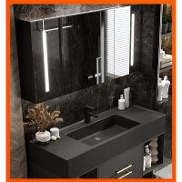 岩板浴室柜组合一体盆藤印象现代简约卫浴套装洗脸洗手池卫生间洗漱台盆