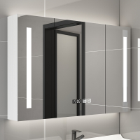浴室智能镜柜挂墙式带灯洗手间藤印象收纳梳妆镜柜单独卫生间镜子置物架