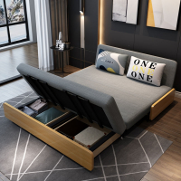 藤印象可折叠沙发床乳胶坐卧多功能推拉伸缩单人双人客厅小户型沙发两用