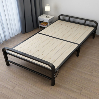 折叠床单人床木简易床家用午休成人午睡加固铁架双人1.2米小床