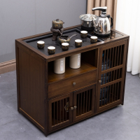 藤印象新中式家用移动茶桌客厅小茶台木泡茶几茶车茶柜烧水壶一体套装