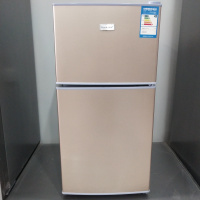 RonsledaBCD-70X139金色 容生小冰箱家用双开门节能省电母婴租房办公室专用小冰箱