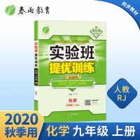 2020新版实验班提优训练九年级9年级 化学上册人教版RMJY 初三化学上册人教版同步辅导练习册中学教辅 实验班九年级化
