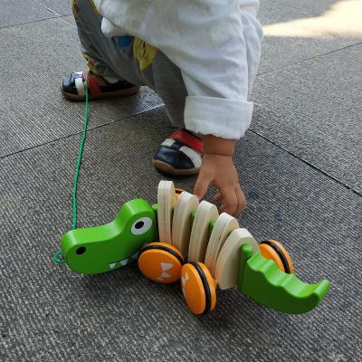 儿童玩具手拉车 婴儿幼儿童宝宝手拉绳拉线小拖车学步学走小孩玩具0-1-2岁半3