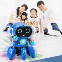 电动智能八六爪鱼机器人电动玩具男孩跳舞灯光音乐女孩儿童玩具