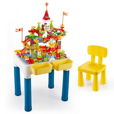 儿童兼容乐高拼装多功能积木桌拼装玩具男孩宝宝智力开发女孩