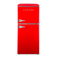 格兰仕电冰箱106升复古红两门双门家用小型电冰箱 直冷双门双温冰箱电冰箱BCD-106VF/J红