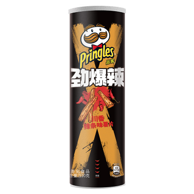 品客(Pringles)薯片 劲爆辣 川香辣条味 110g