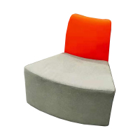 涡润+异型创意组合沙发GR725橙色