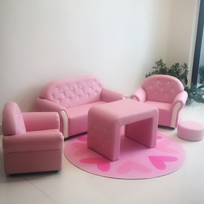 涡润+儿童沙发欧式沙发组合(粉色)GR743