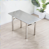 涡润+不锈钢餐桌凳组合GR212
