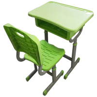 鸿澜+学生钢塑升降课桌椅HL0001