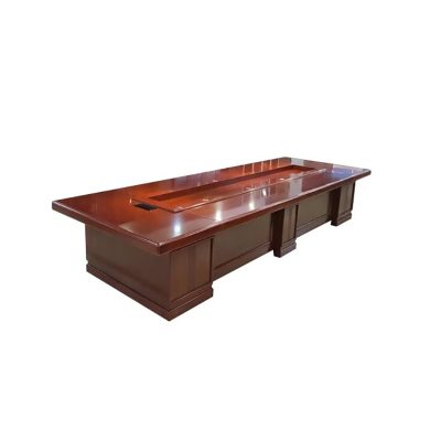 涡润大型实木高档会议桌GR573