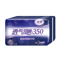 [苏宁超市]洁婷透气侧吸夜用卫生巾350mm4片