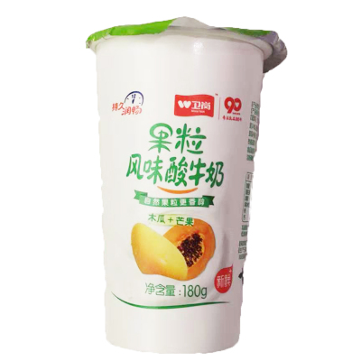 卫岗双果粒酸牛奶 (木瓜+芒果)180g