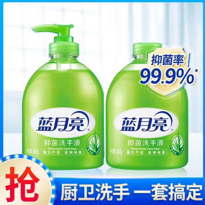 蓝月亮芦荟洗手液500g抑菌率99.9%保湿滋润泡沫丰富多规格可选