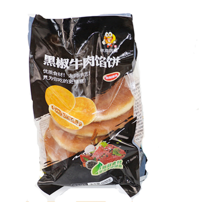 林海饼缘 黑椒牛肉馅饼120g/个*5个/袋