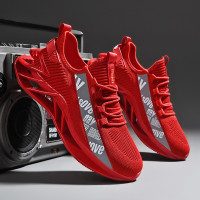 伊努特2021新款男鞋夏季红色鞋子男潮鞋本命年小红鞋透气休闲运动鞋运动跑鞋篮球鞋
