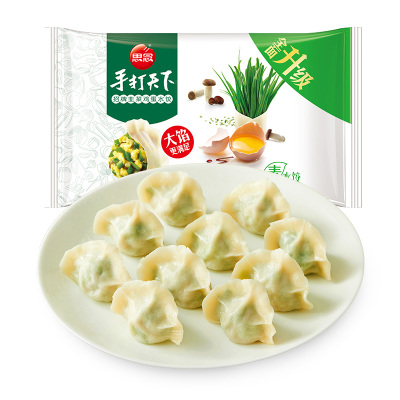 思念手打天下韭菜鸡蛋水饺400g