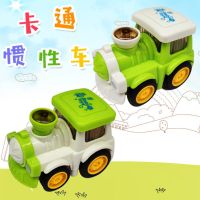 儿童玩具车惯性小汽车套装宝宝工程车卡通火车飞机挖机男孩回力车 惯性火车2色