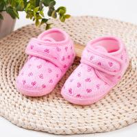 买2双送5袜0-1岁婴儿鞋春秋季0-3-6个月夏男女宝宝学步鞋软底鞋子 深粉红 剪刀粉色 内长10.5cm (建议0-4
