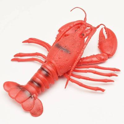 大号螃蟹模型软胶塑胶捏捏叫儿童大龙虾玩具仿真塑料动物益智玩具 大龙虾(捏会叫)