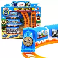 [送电池]儿童托马斯小火车轨道套装电动火车玩具礼盒装玩具赛车 托马斯轨道小火车[1套装送电池]