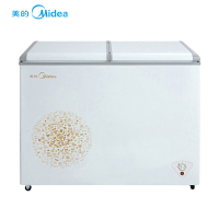 美的(Midea)220升 卧式冷柜冰柜 双温柜冷藏冷冻冷柜 家用商用 节能大冰柜 BCD-220VM(E)