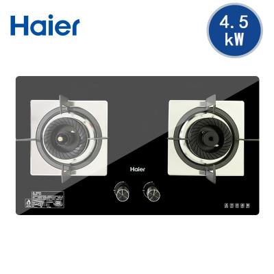 QE9B1/防干烧/天然气4.5KW 液化气4.2kW火力 天然气 Haier/海尔 防干烧煤气灶双灶灶台天然气燃气灶