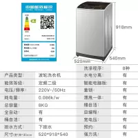八公斤 海尔官方6.5kg8公斤全自动波轮洗衣机小神童宿舍租房家用洗脱一体