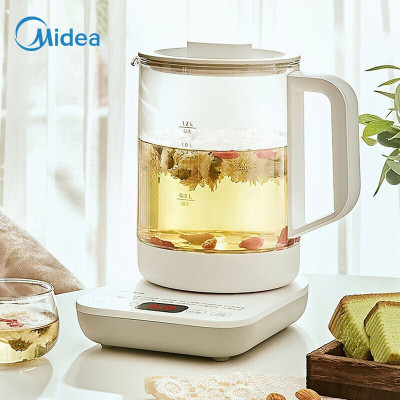 美的(Midea)养生壶 煮茶器煮茶壶 电水壶烧水壶电热水壶花茶壶煮水壶办公迷你玻璃