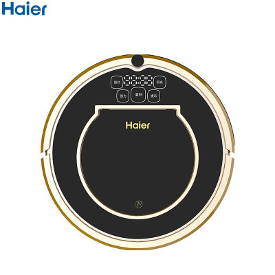 B 海尔(Haier)扫地机器人家用湿扫拖一体机智能规划路线超薄吸尘器全自动拖地擦地机 小黑